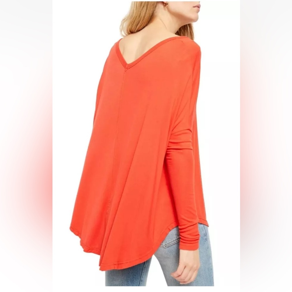 Free People Moonshine Tunic Top Orange